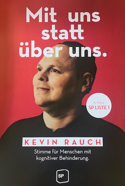 Wahlplakat für Kevin Rauch in den Gemeinderat