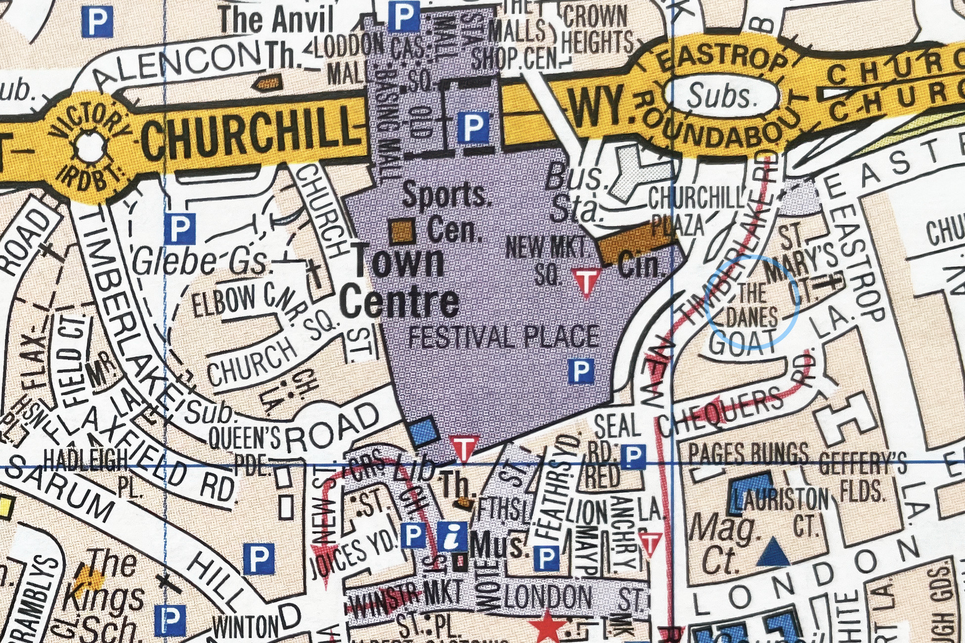 Basingstoke Town Centre Map
