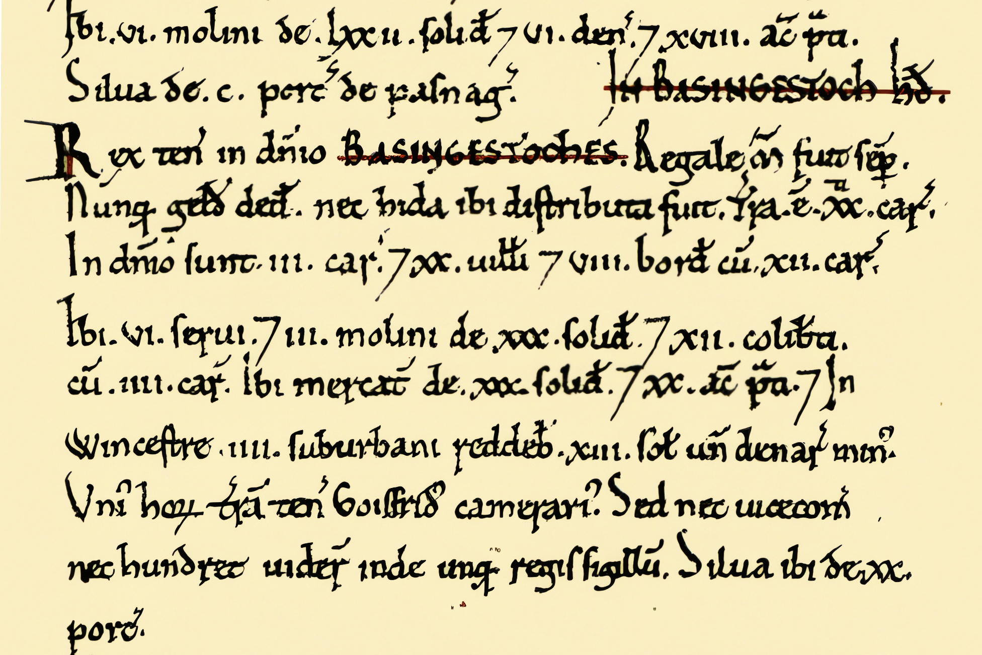 Doosday Book Reference to Basingstoke