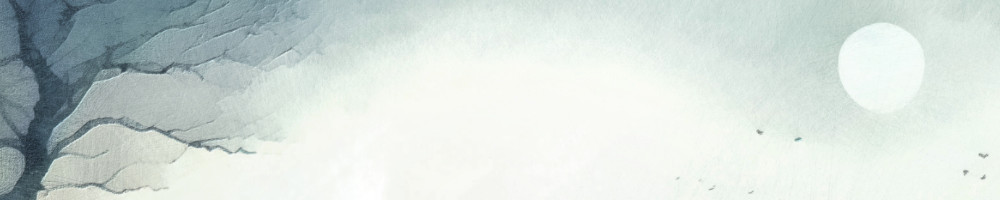 Rolling Hills With Winter Moon