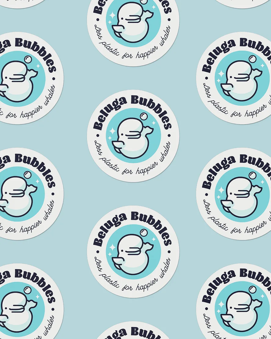 Beluga Bubbles Wallpaper