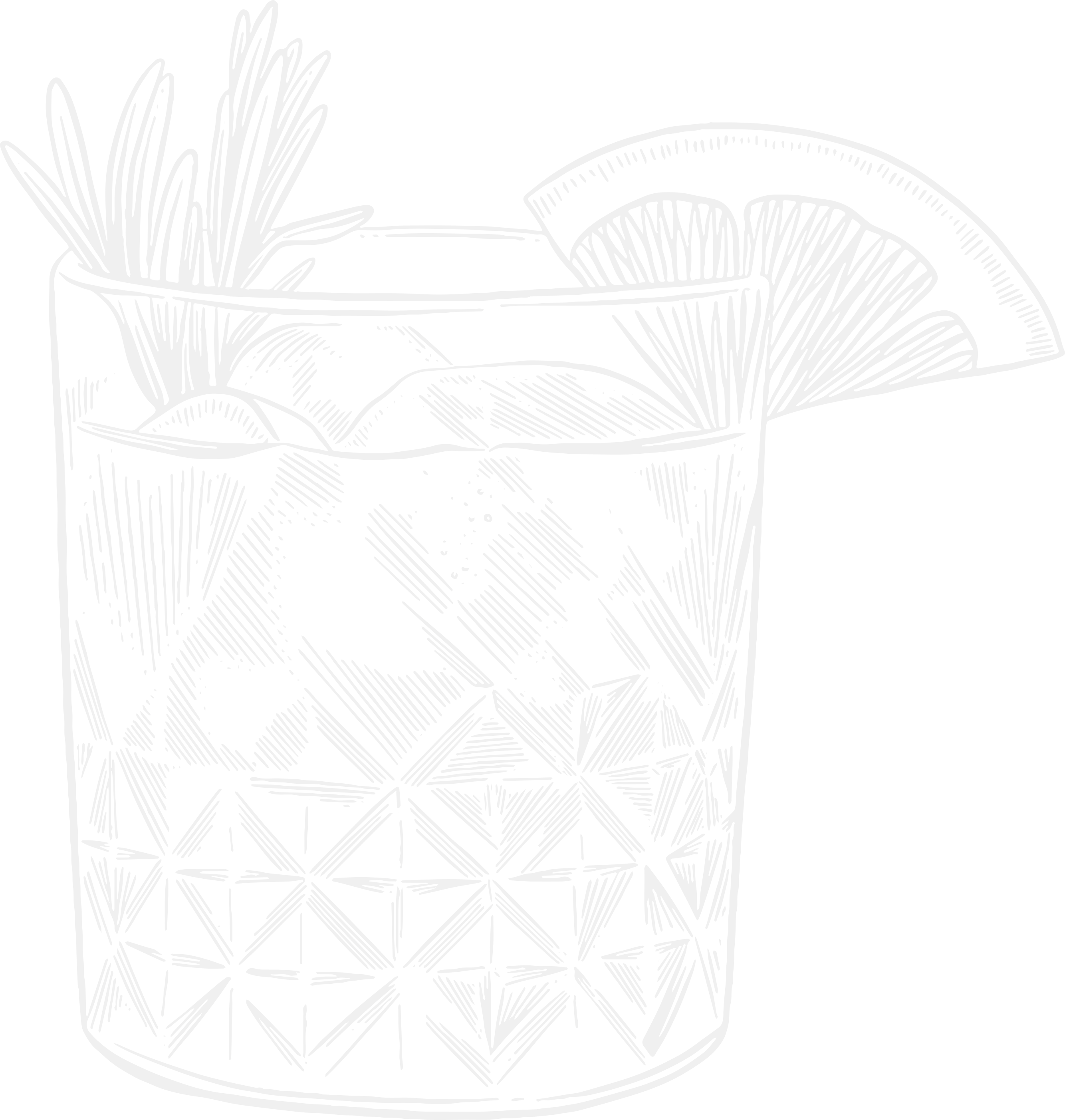 Cocktail mit Zitronenscheibe