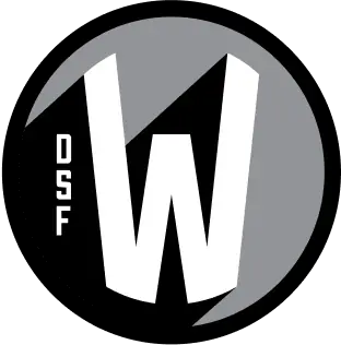 DSF Werks Badge logo greyscale variant