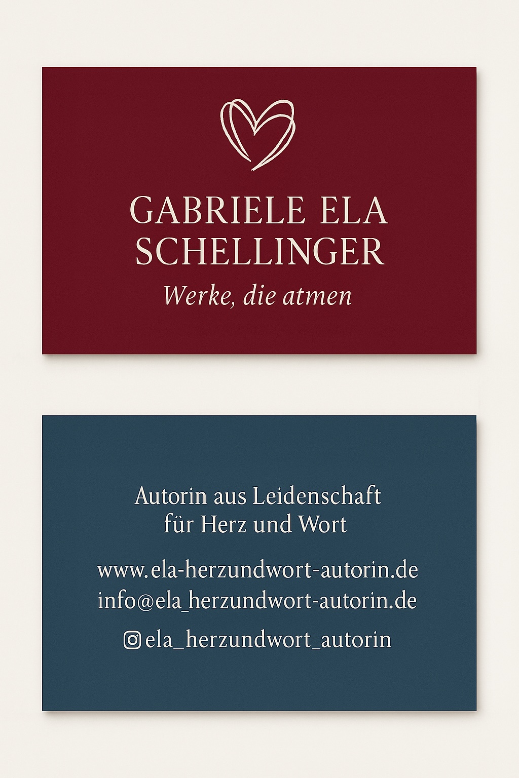 Gabriele Ela Schellinger Visitenkarte