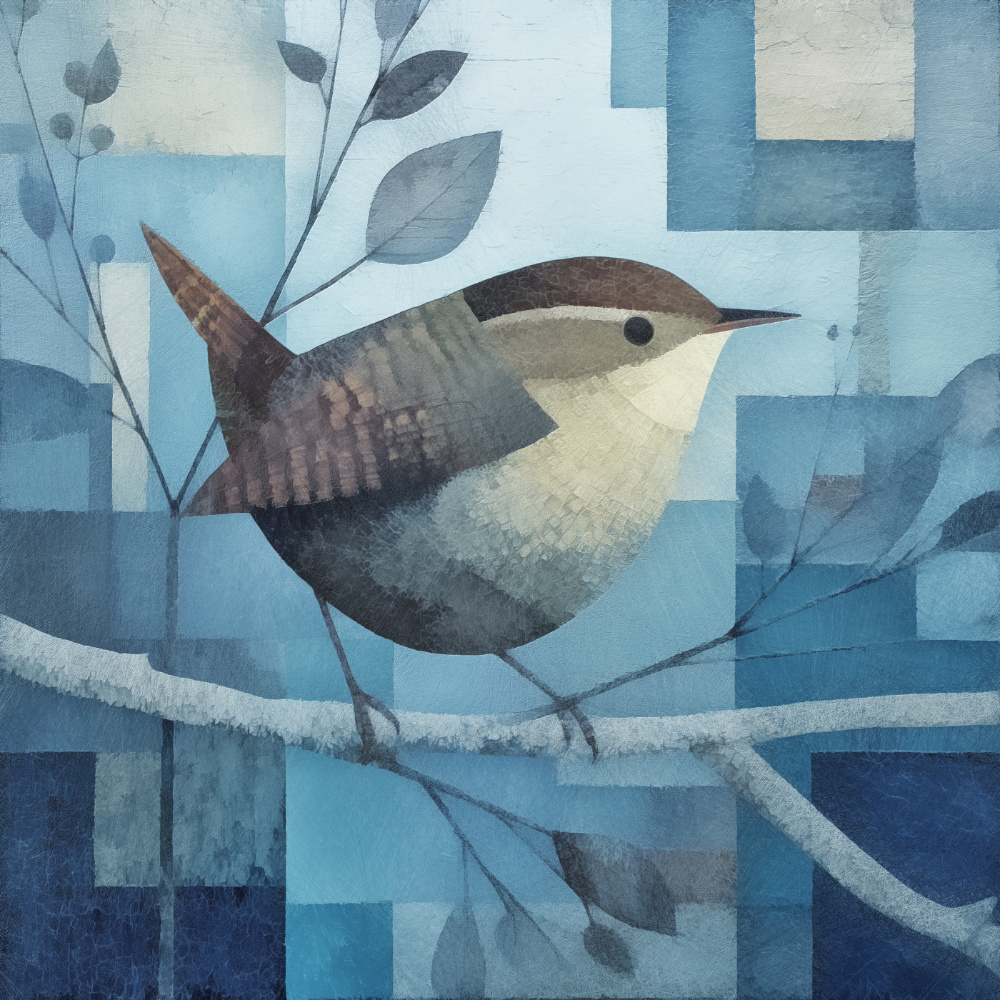 The Wren In Winter Art