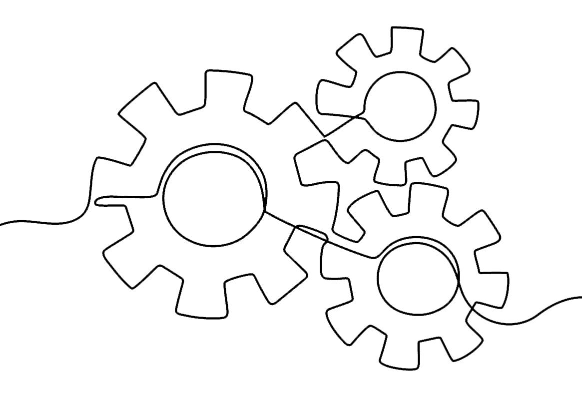 Zeichnung Coaching vor Whitebpard