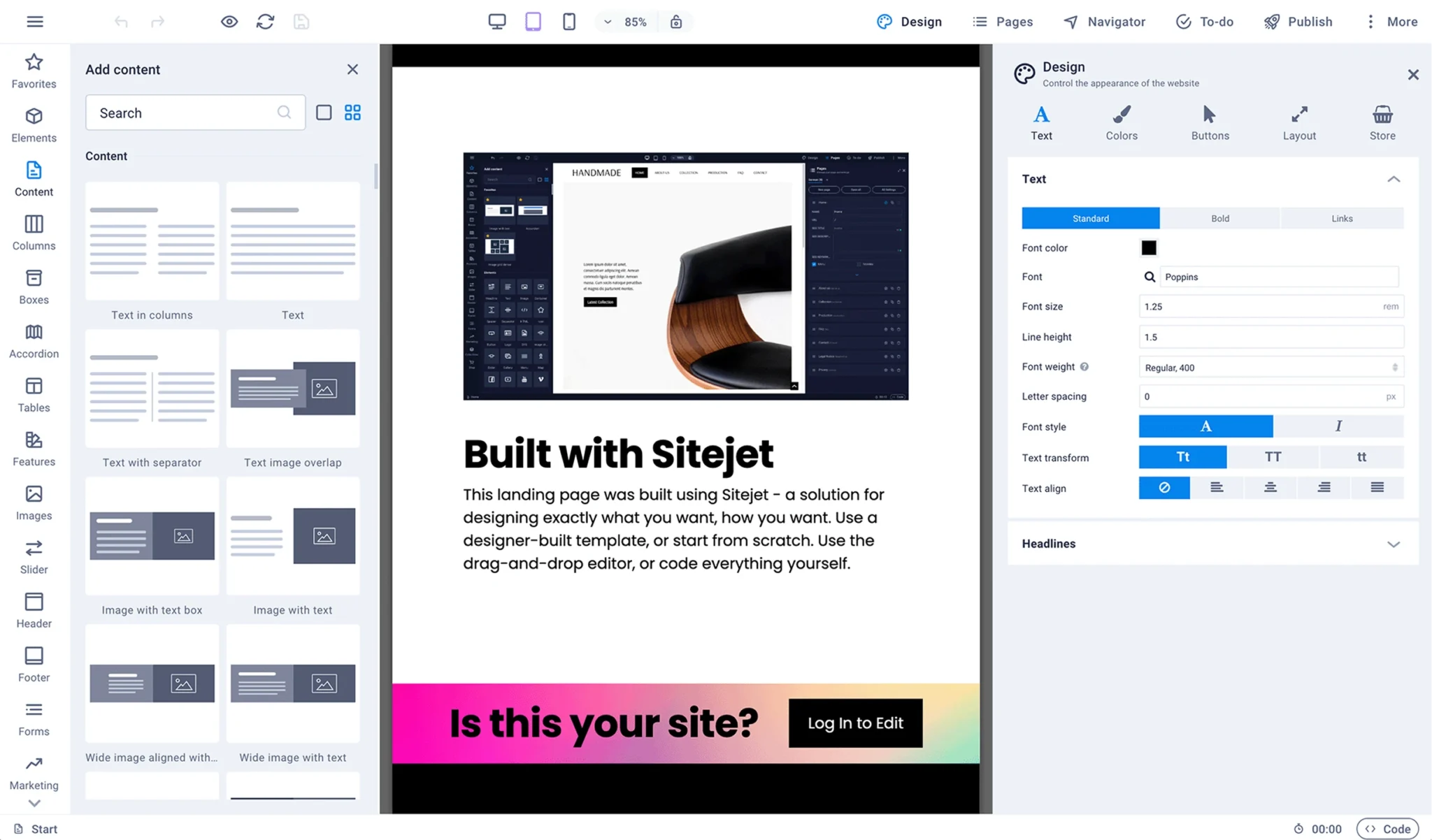 Sitejet Website Builder