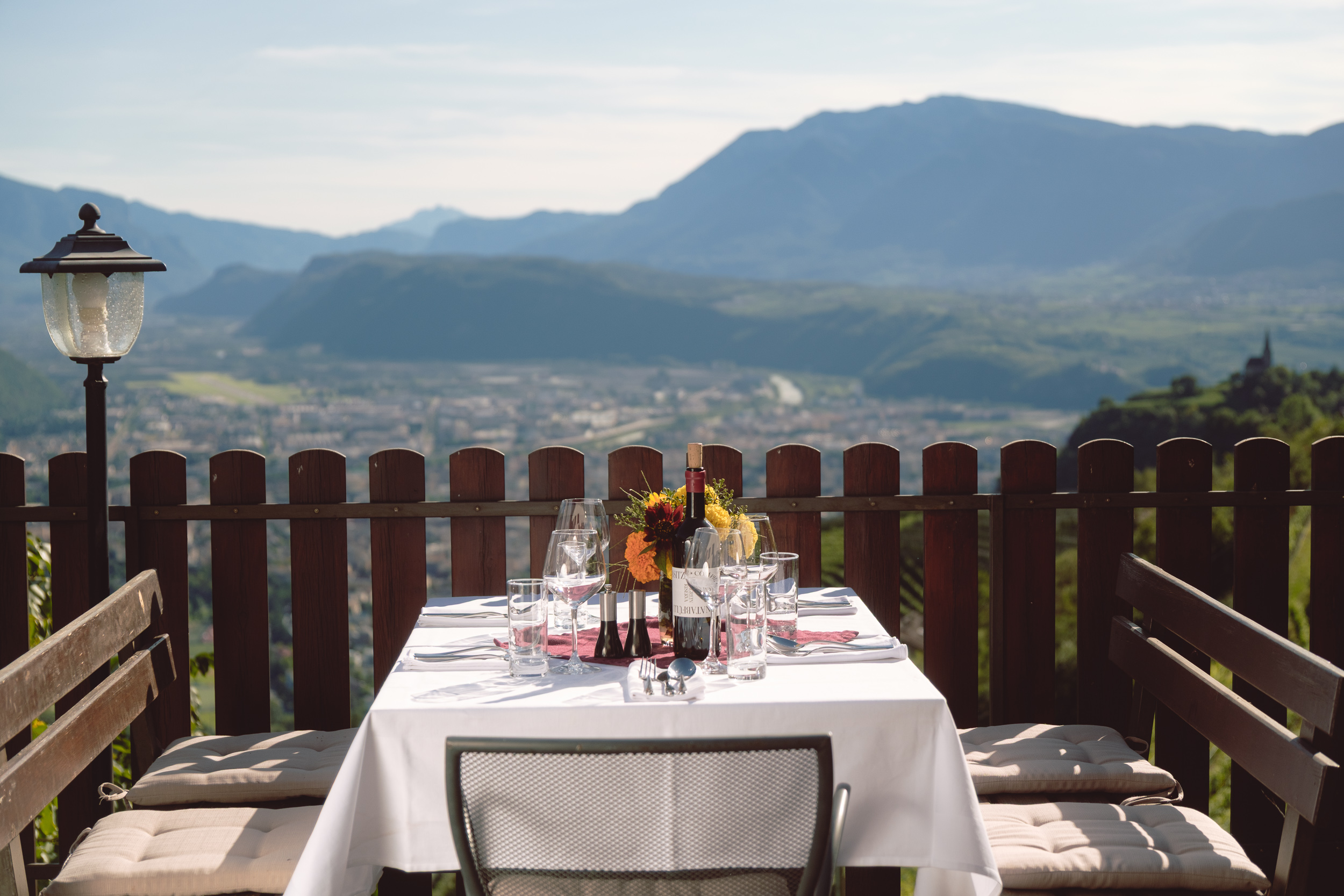 Terrasse mittags