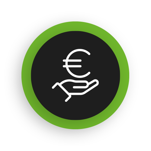 ICON Tarife - Hand und Euro-Zeichen