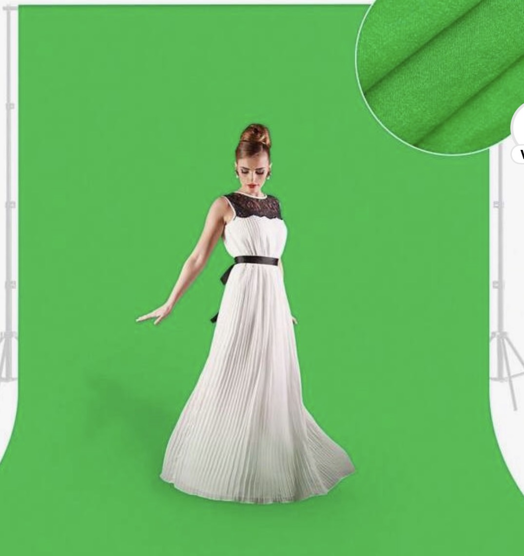 Chroma Green Studio backdrop