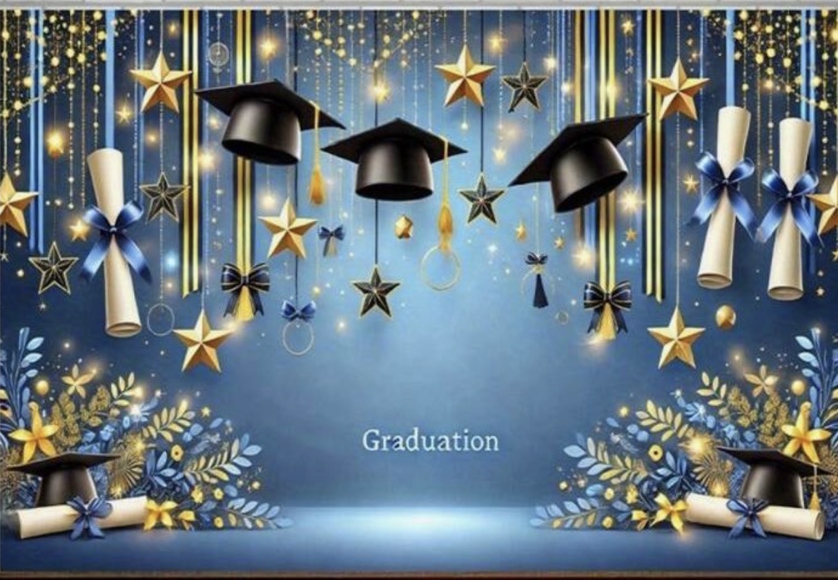 Graduation Stars backdrop