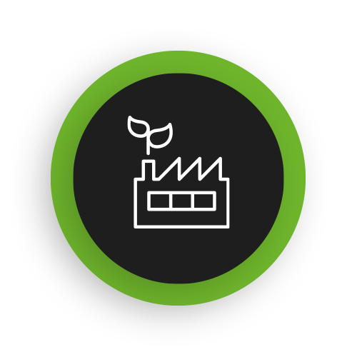 ICON Gewerbliche Anlagen - stilisiertes Industriegebäude