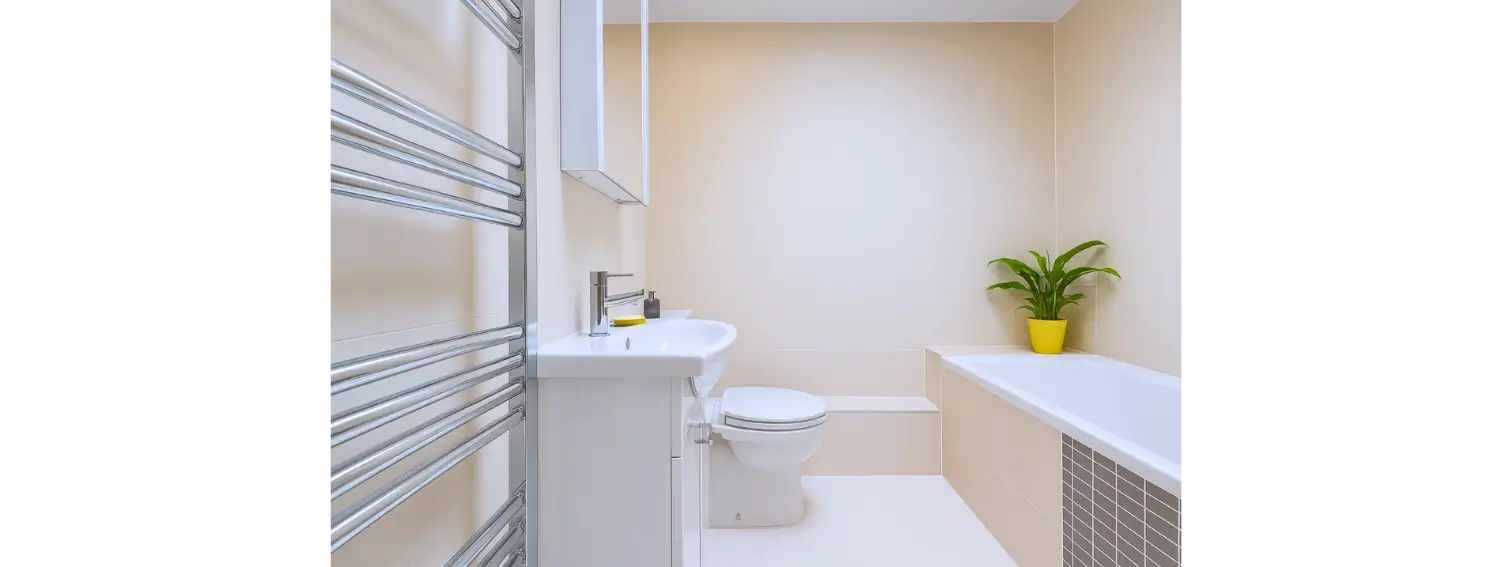 Badezimmer mit Sanitärinstallationen