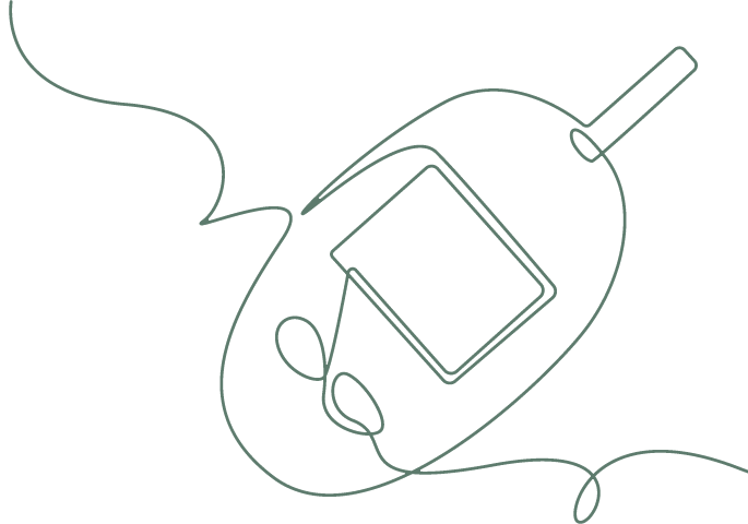 Zeichnung Diabetes Messgerät