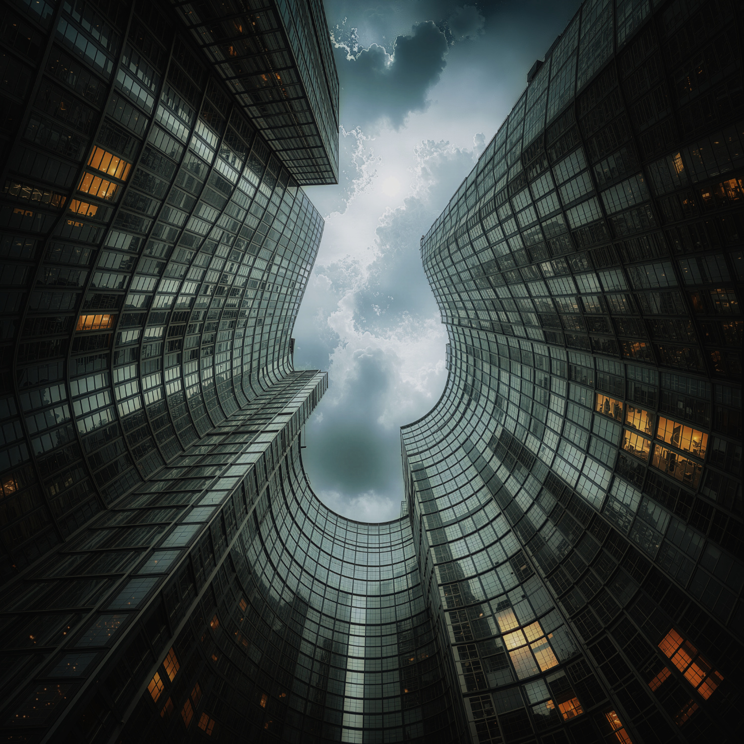 City Office Under Cloud