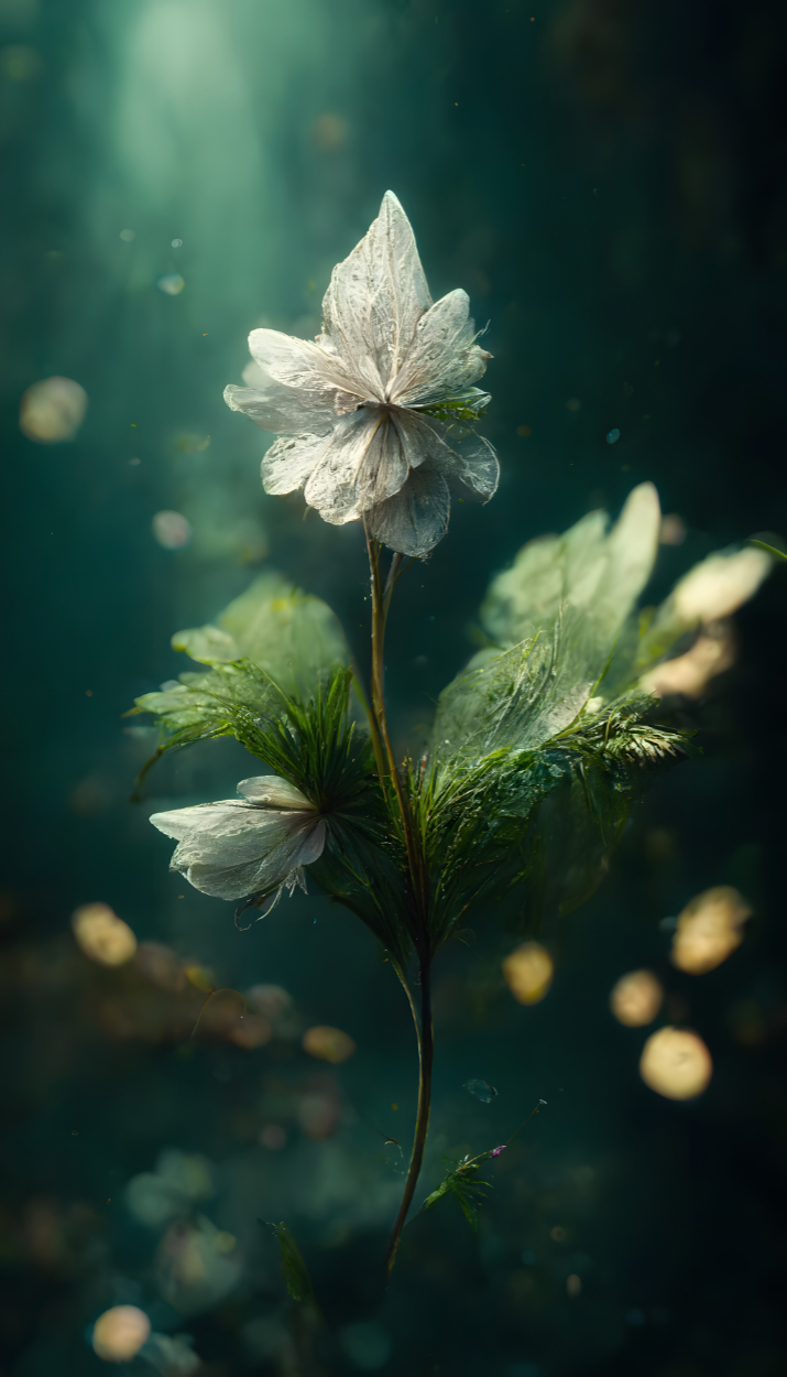 Wild Flower In Still Water