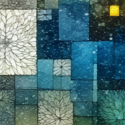 Garden City On Winter Night