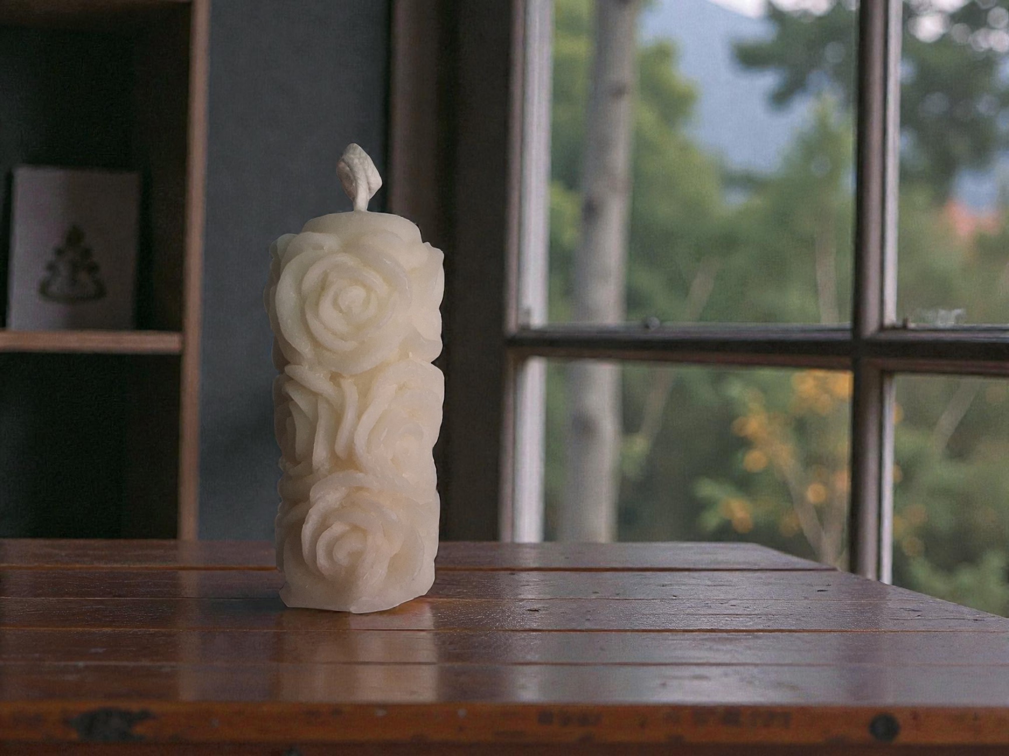 Rose Pillar Candle thumb 5