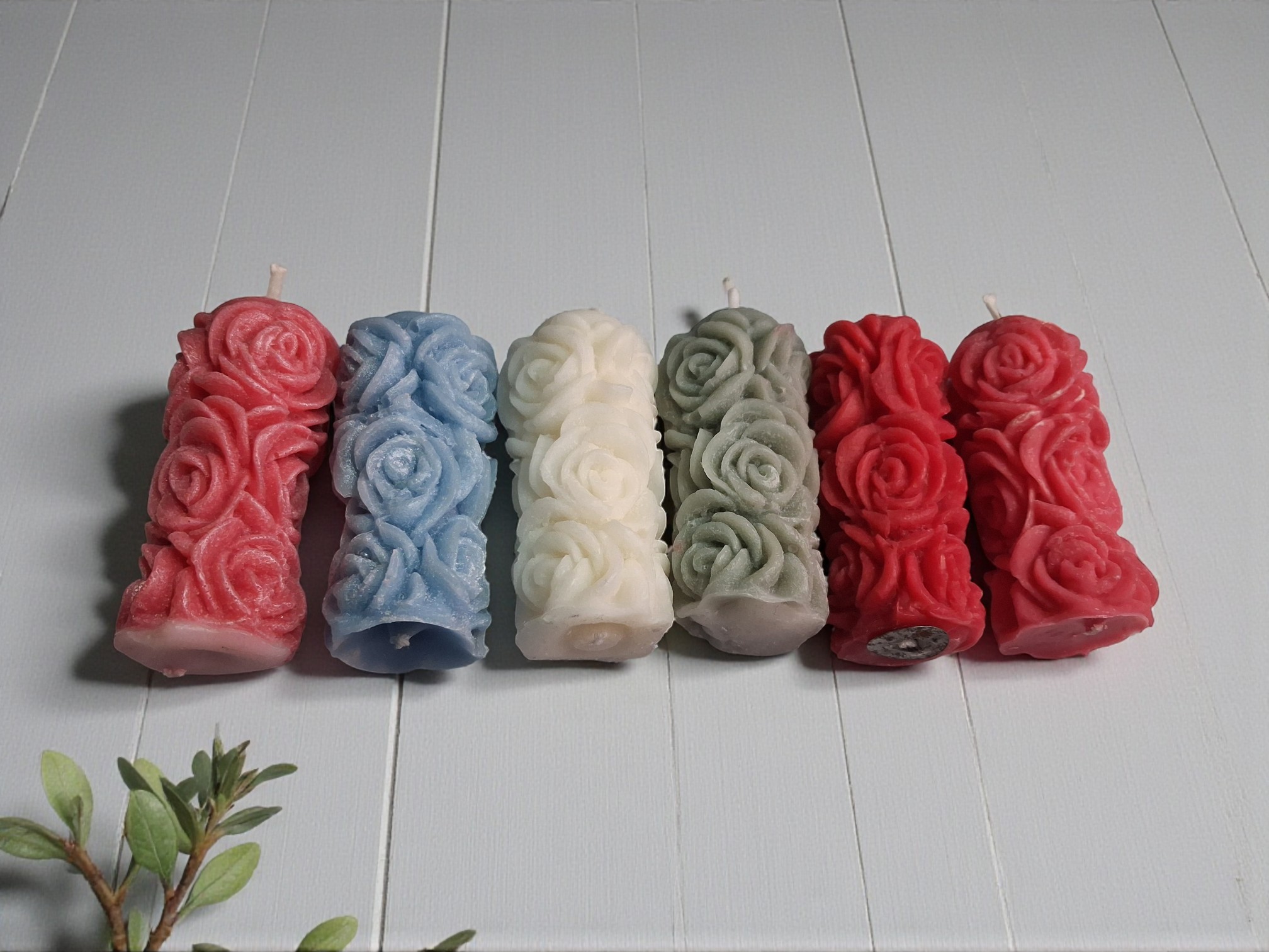 Rose Pillar Candle thumb 2