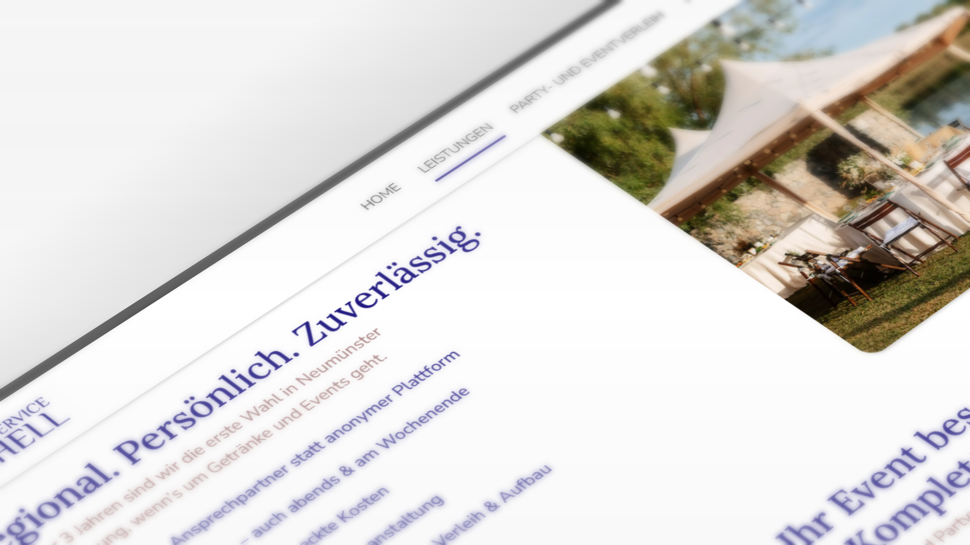 Lieferservice Schell Website Preview