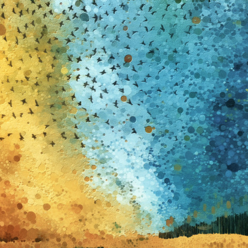 Murmuration After Sunset