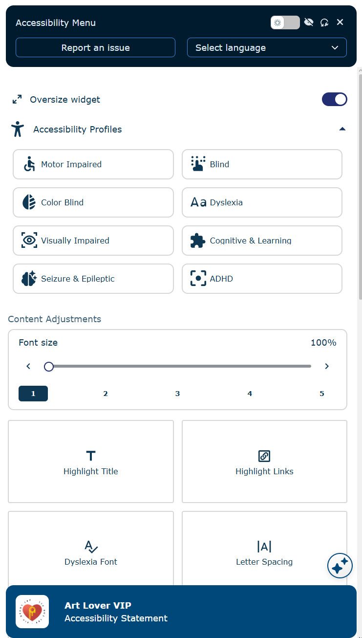 Accessibility Widget Screenshot