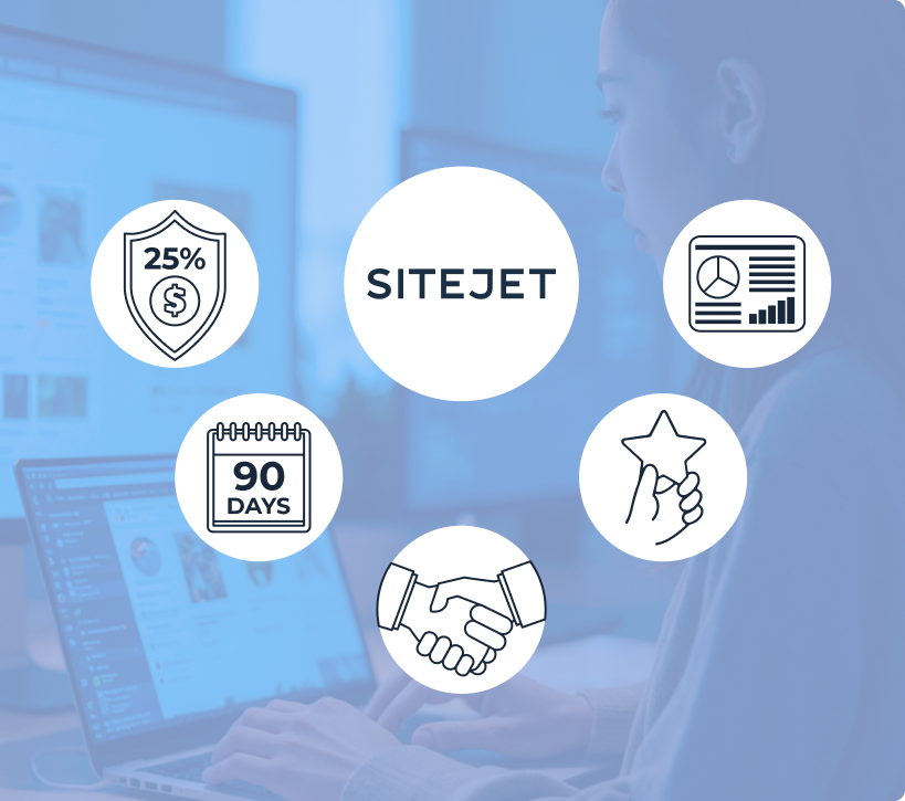 Sitejet Website Builder with keyboard shortcuts