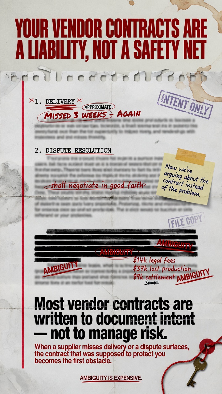 Vendor contract dispute