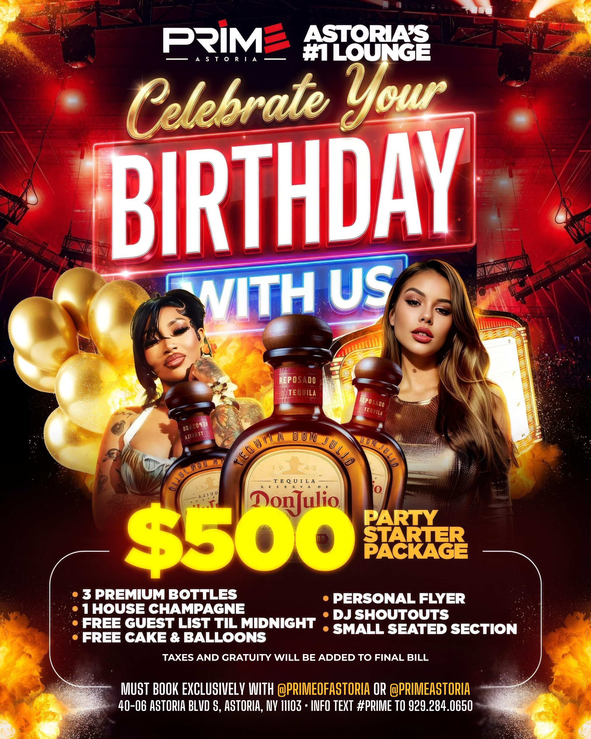 Prime Astoria Birthday Celebrations
