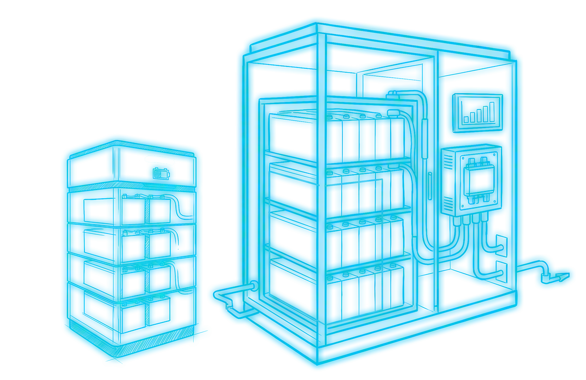 Energiespeicher Illustration