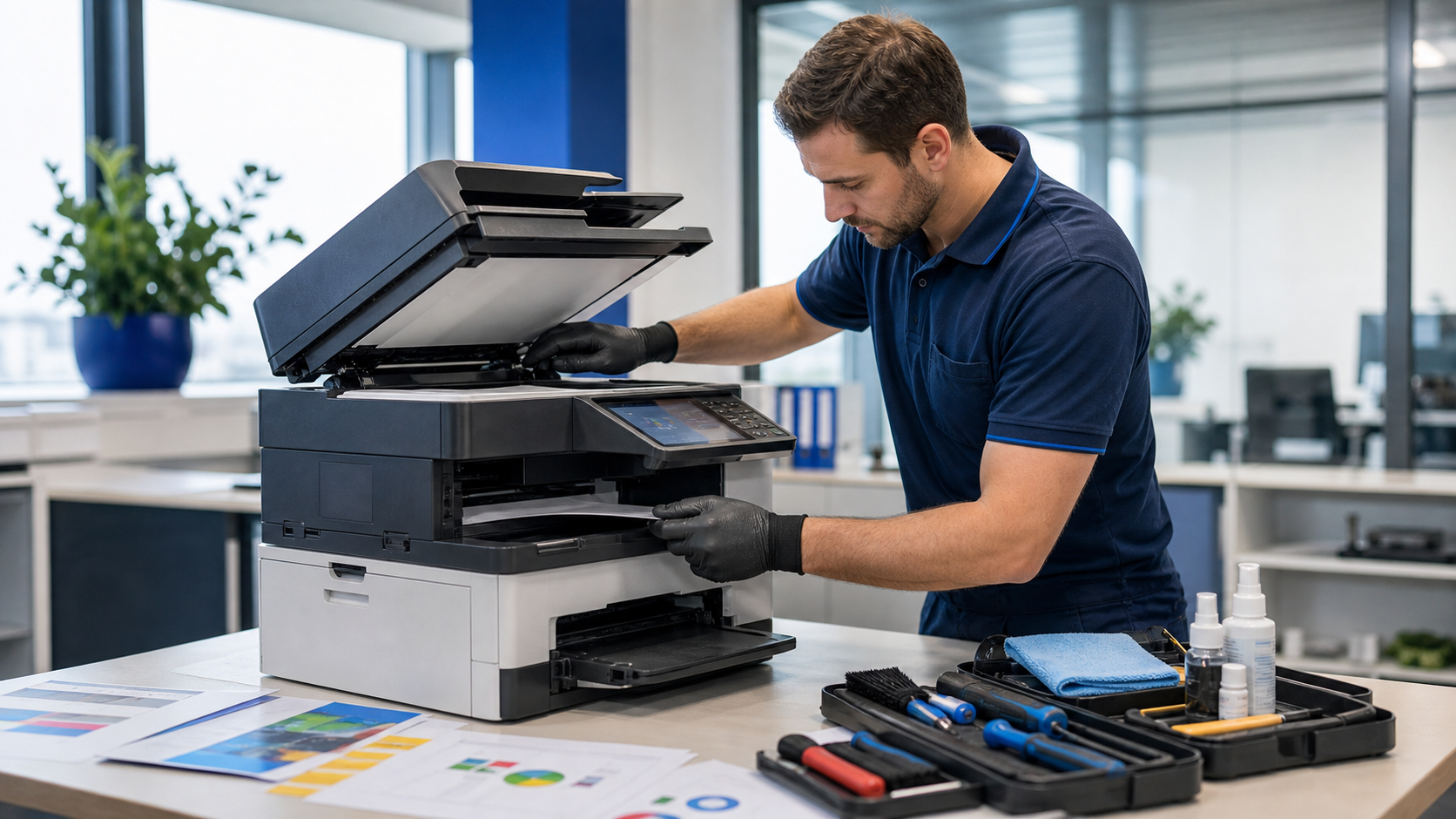 Epson Kopierer Wartung in einem Unternehmensbuero