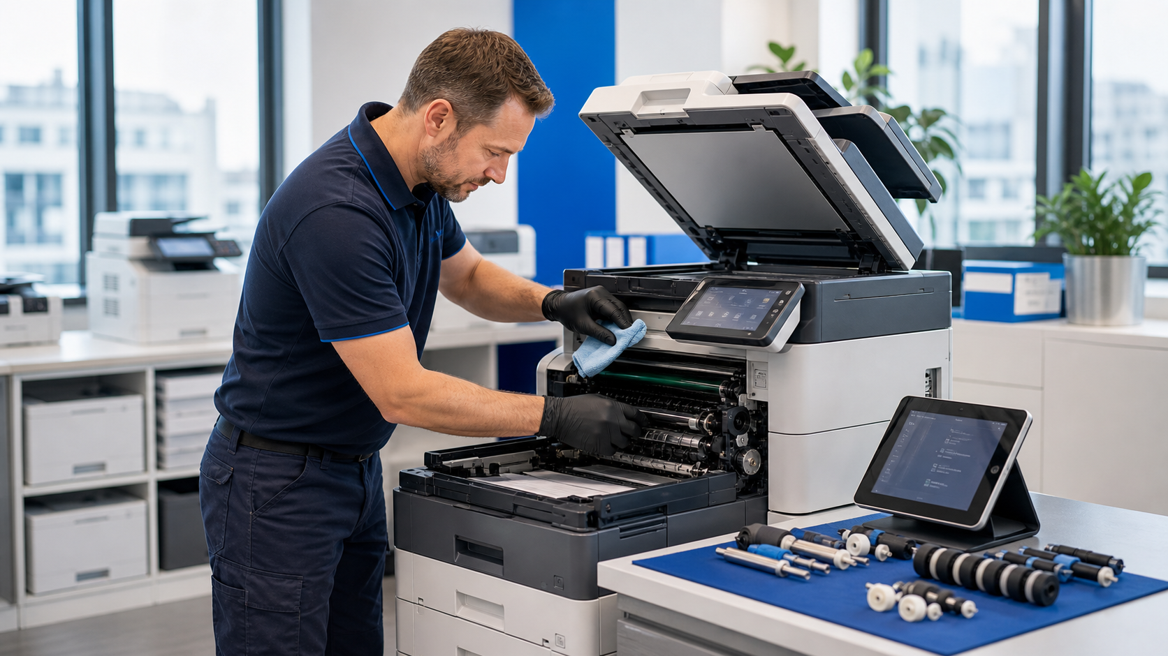 HP Kopierer Wartung in einem modernen Buero