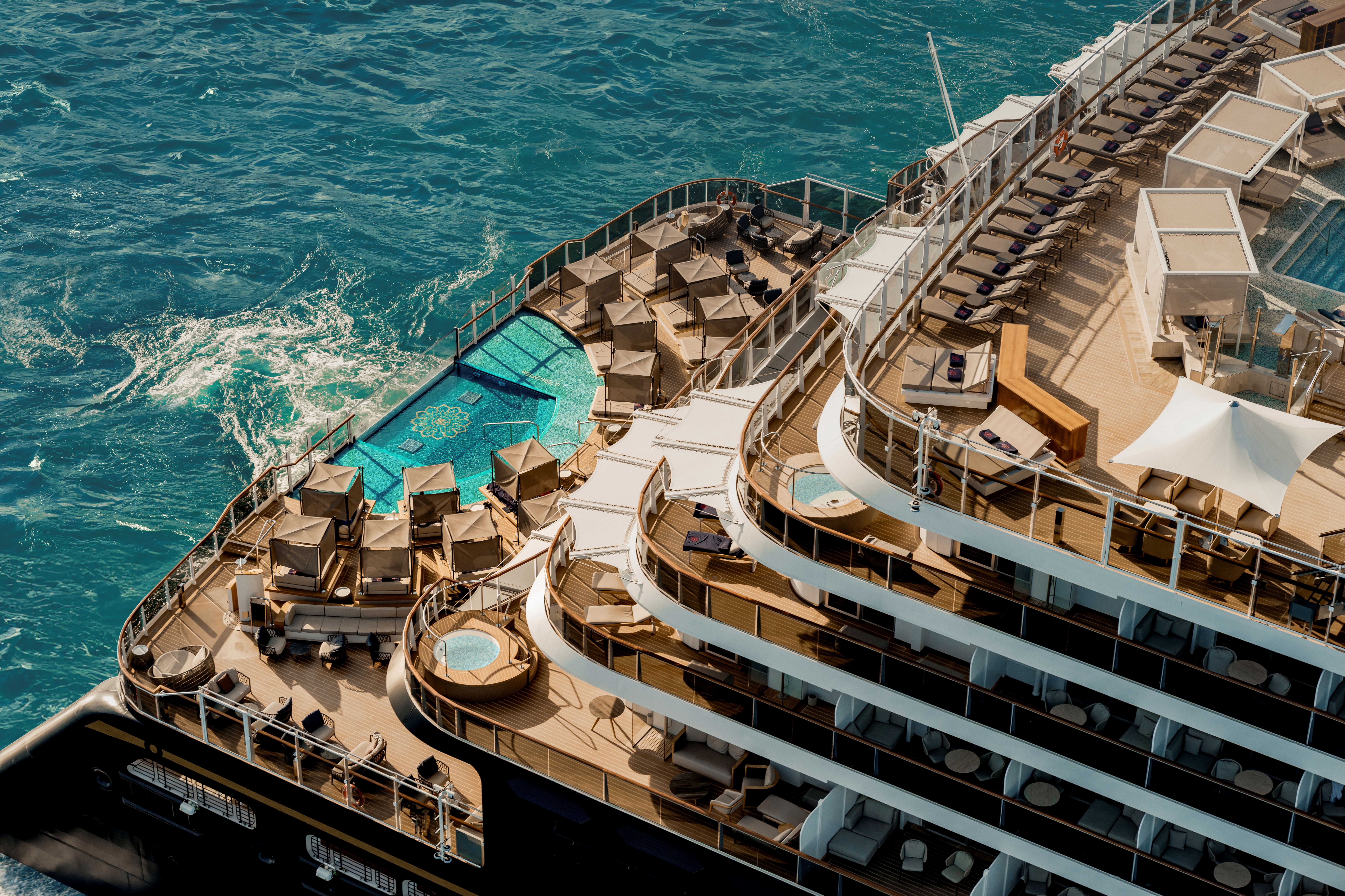 The aft pool deck aboard EXPLORA III