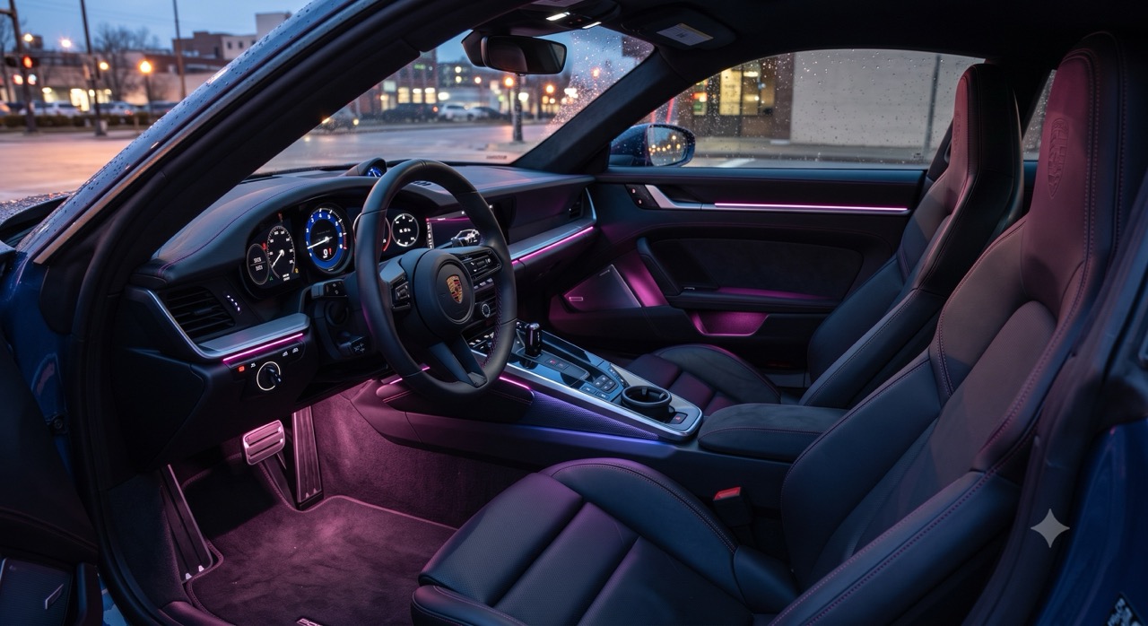 Porsche 911 mit Ambientebeleuchtung
