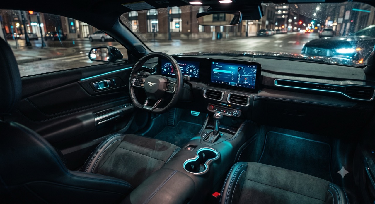 Ford Mustang mit Ambientebeleuchtung