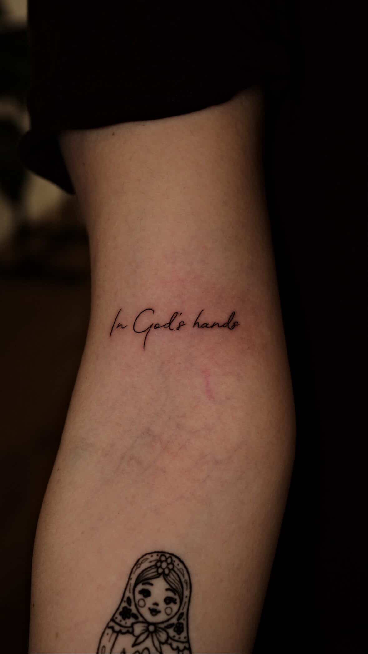 Lettering Tattoo bei BLACKLINE STUDIOS