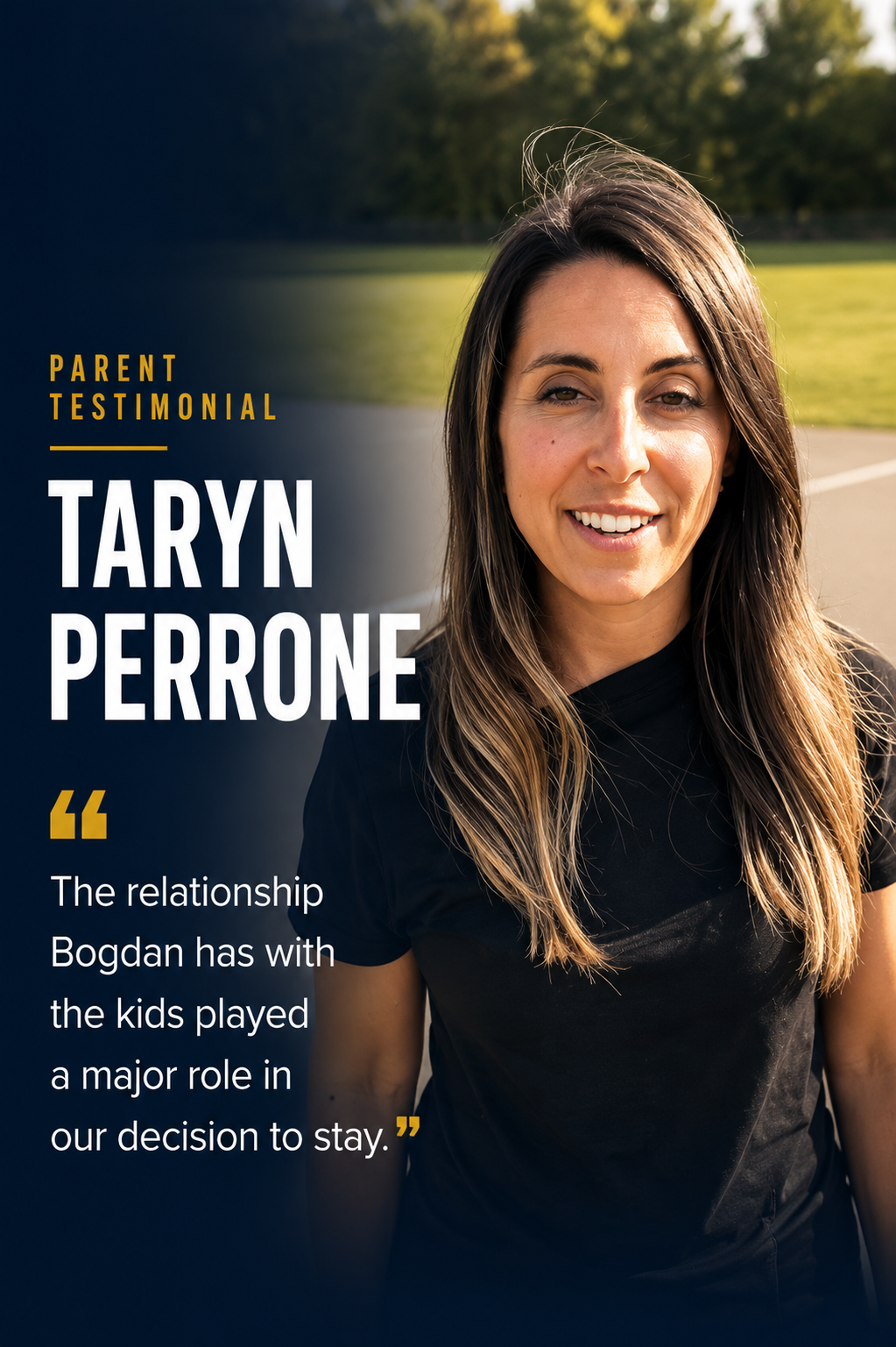 Taryn Perrone, SKLZ parent, sharing her experience
