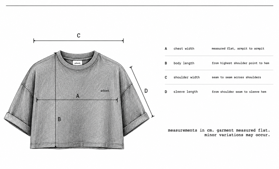 the signal tee garment measurements