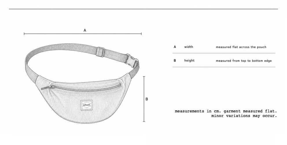 arboré. utility pouch measurements