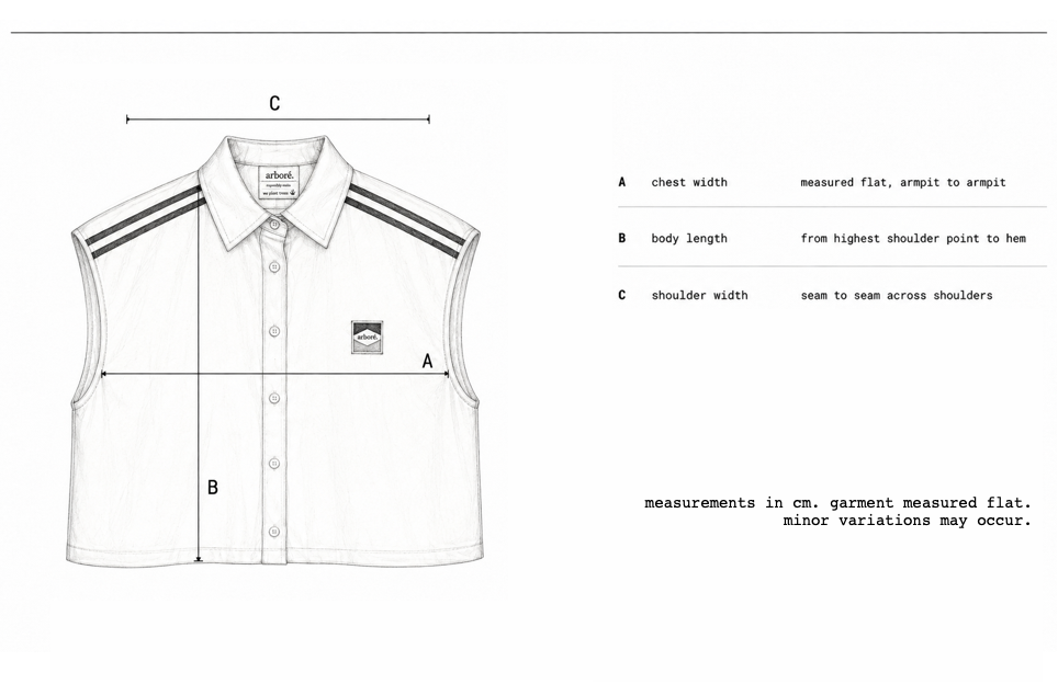 the 1978 shirt garment measurement diagram