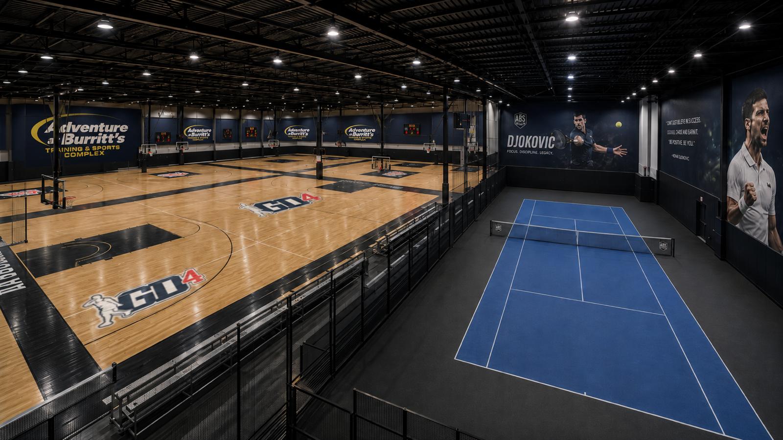 Adventure at Burritt's multi-court sports complex