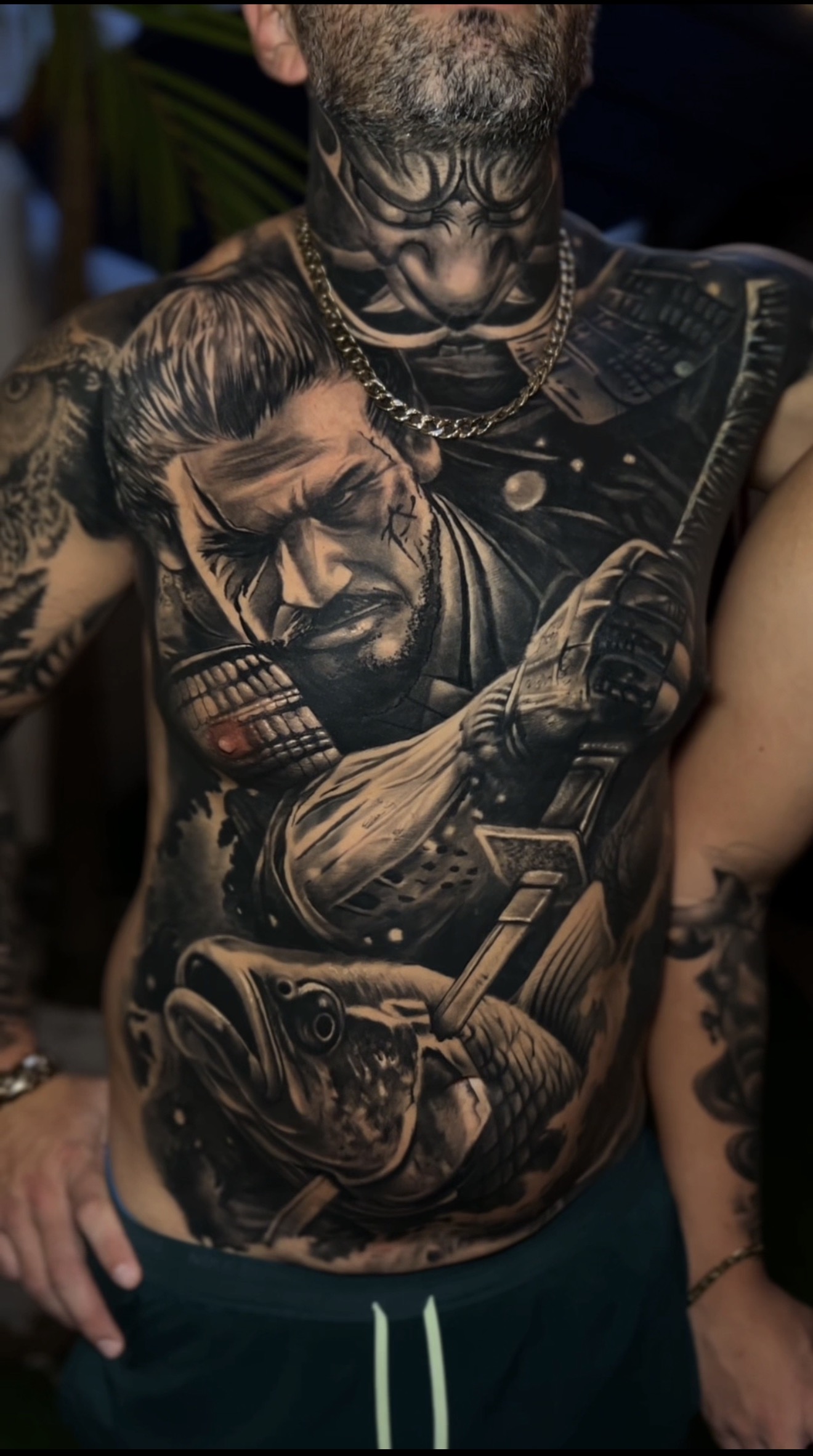 Detailaufnahme eines hochwertigen Tattoos
