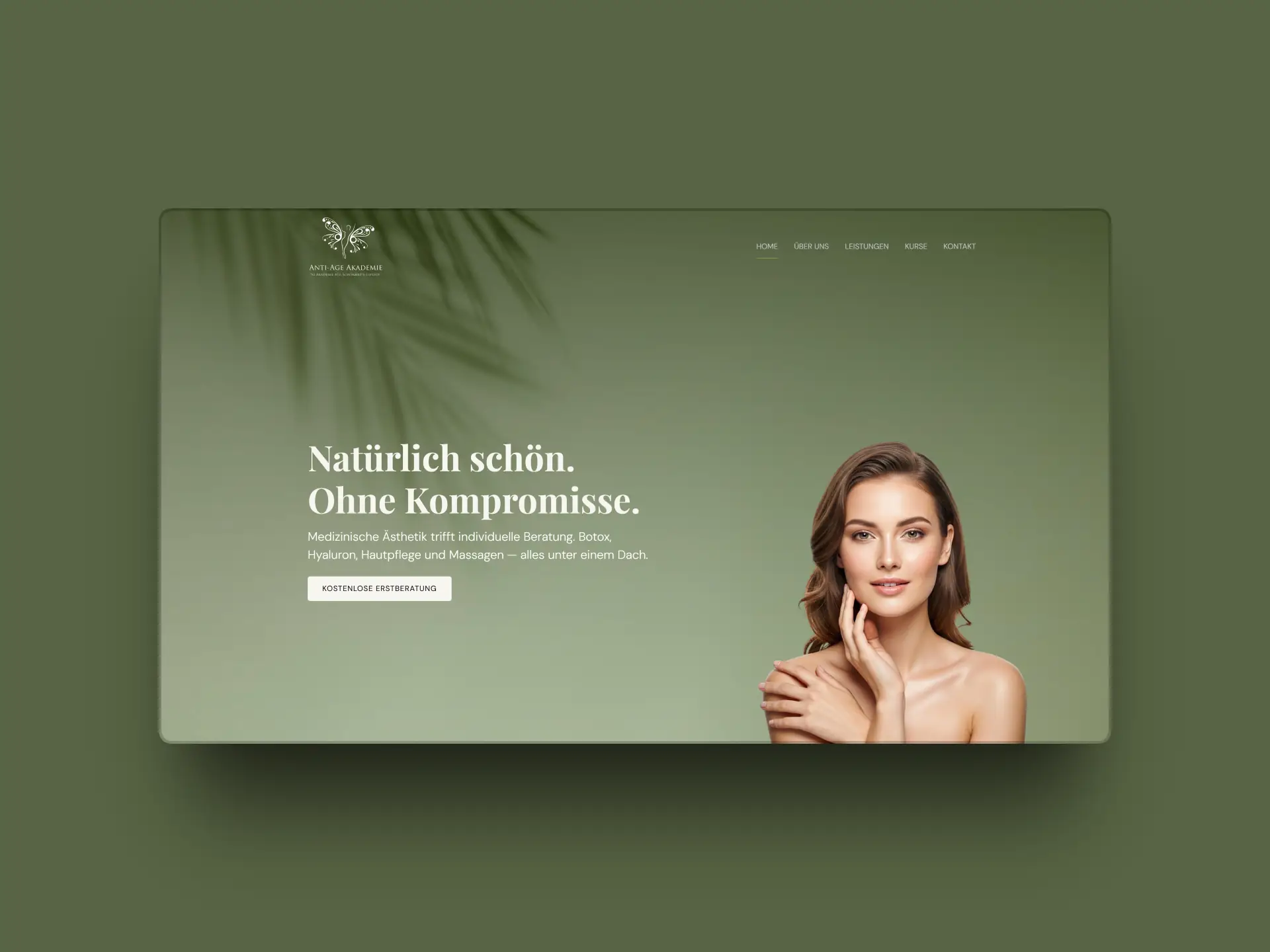 Beauty Website von KAJ Anti-Age