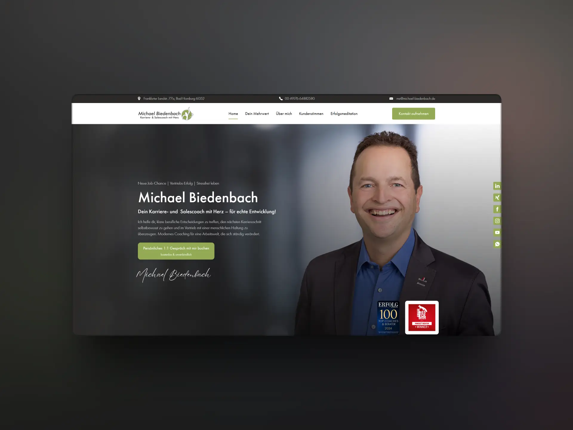 Website von Michael Biedenbach