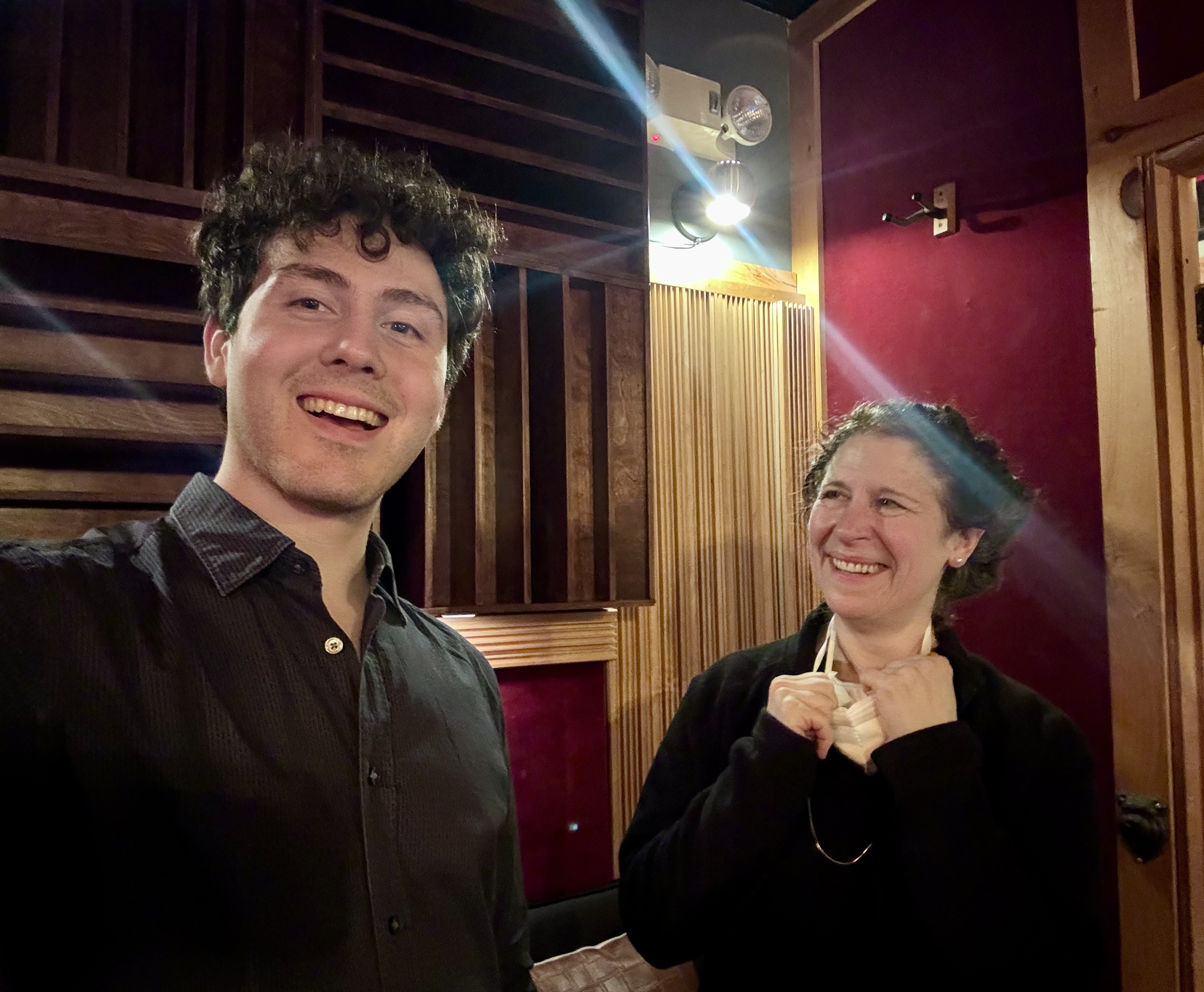 Kenan Oktay with composer Marlena Merrin