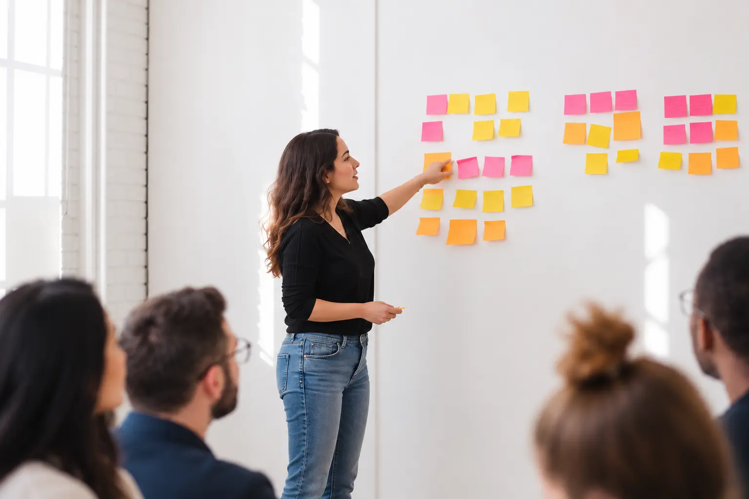 Interaktiver Workshop mit einem Team