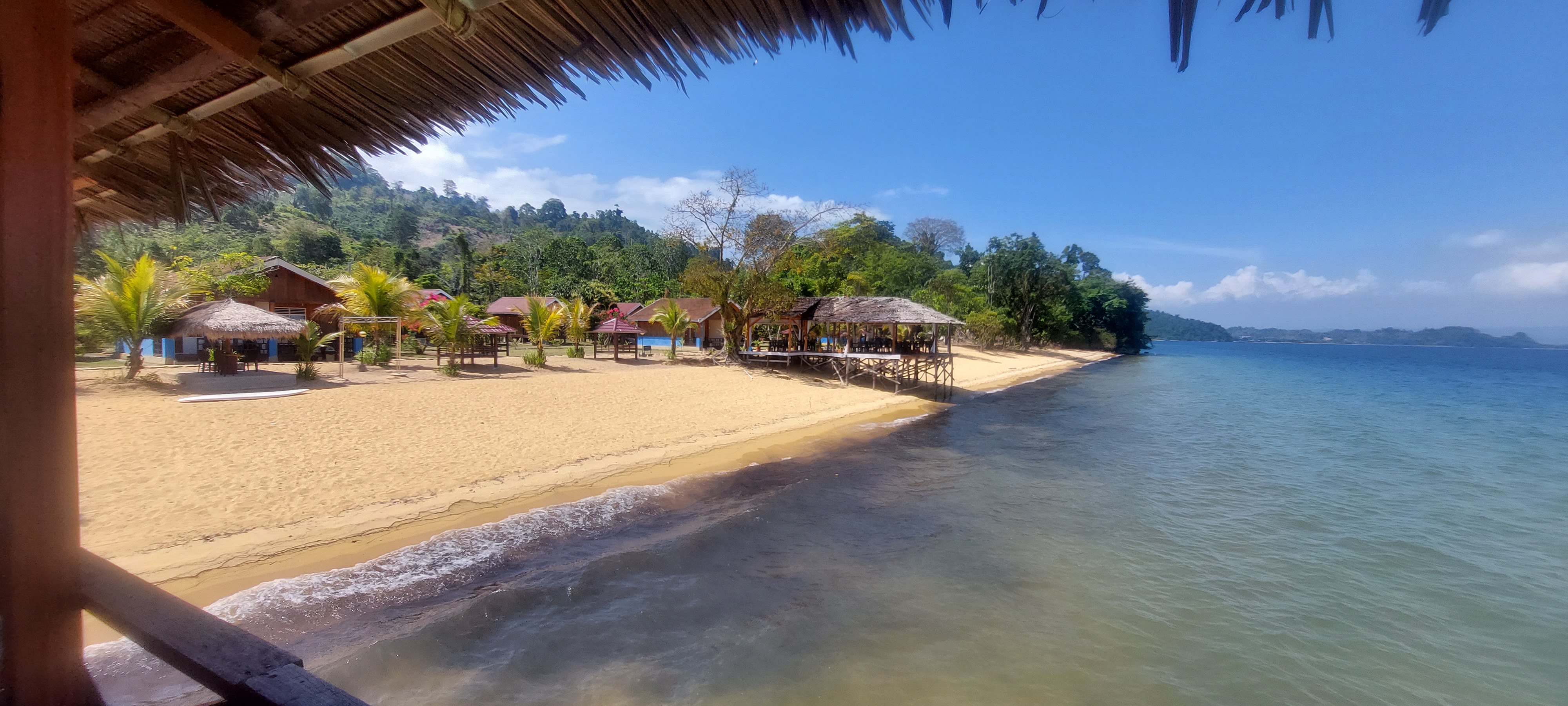Calm water of Lake Poso near Tentena