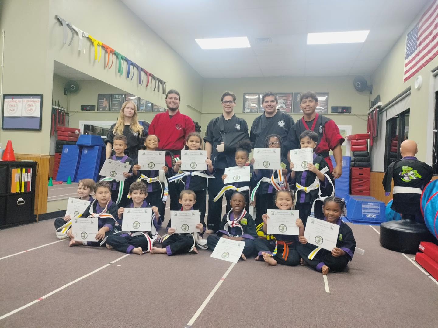 Students celebrate their progress at test night in Riverview.