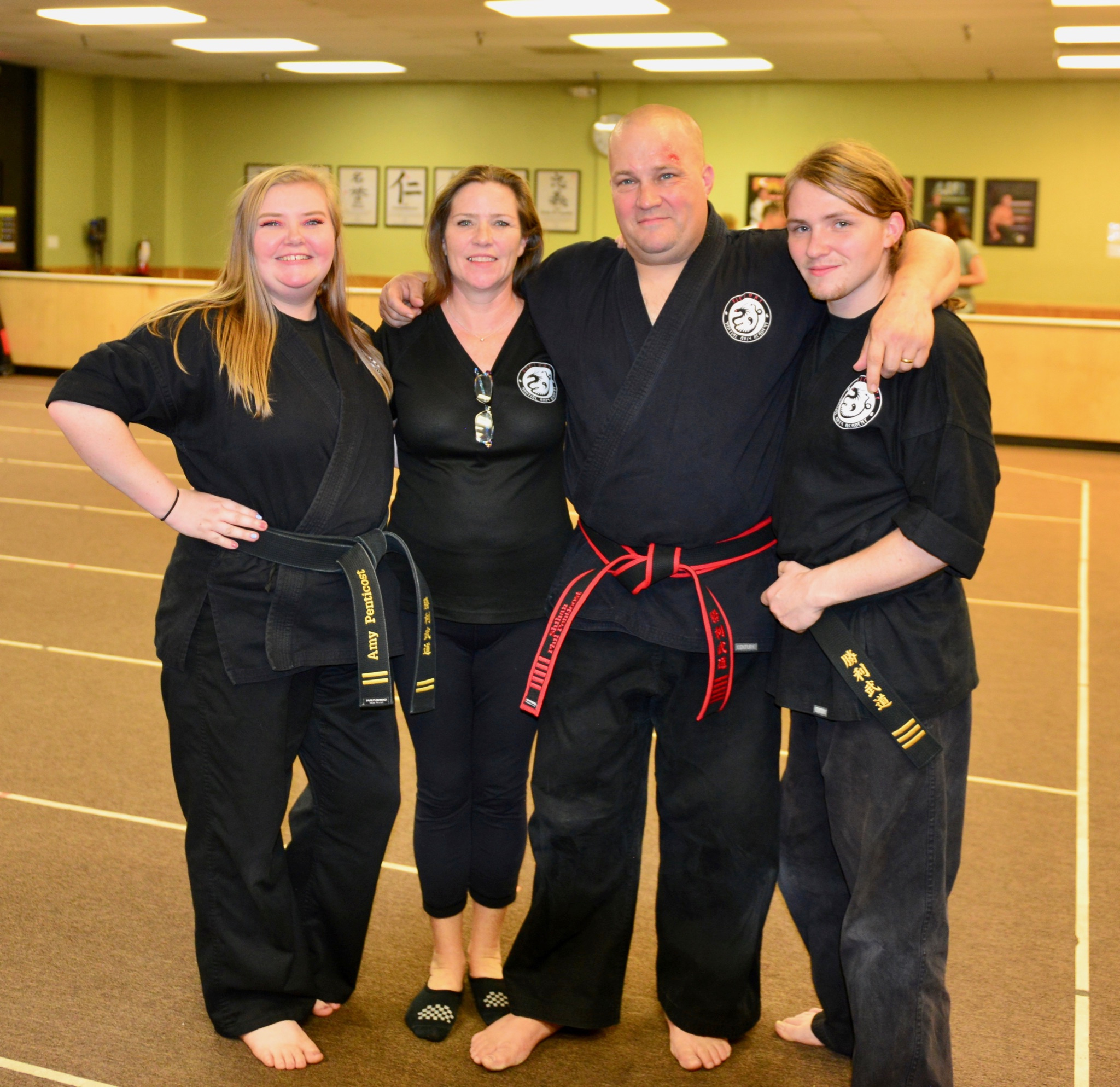Kyoshi Phil gathers with Victory black belts.