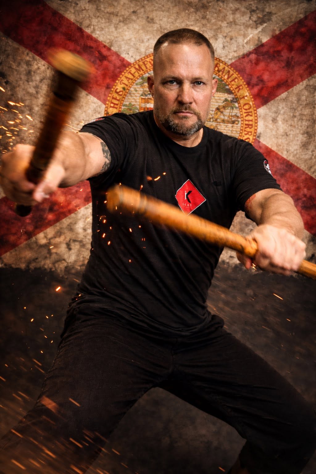 A Kali training portrait of Kyoshi Phil.